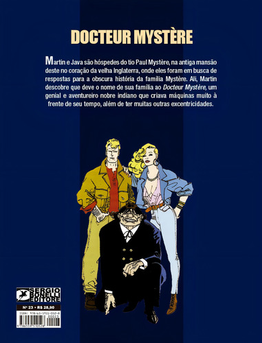 Martin Mystère - volume 23: Docteur Mystère, de Castelli, Alfredo. Editorial Mythos, capa mole em português, 2021