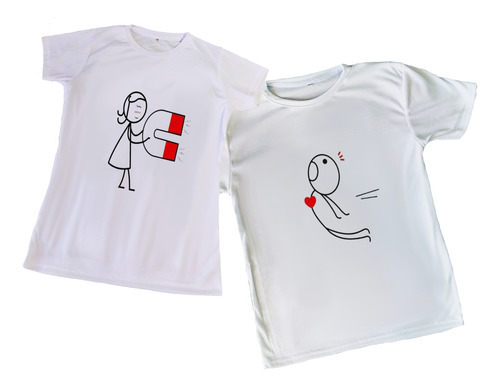 Playera Para Parejas, Amor Magnetico, Buena Calidad