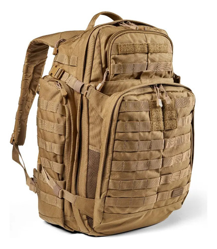 Mochila Tactica Militar 5.11 Rush72 Multi Camo 55 Litros Bac Color Camel Diseño De La Tela Nylon