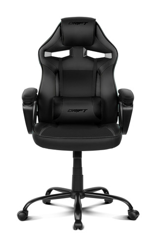 Imagen 2 de 5 de Silla de escritorio Drift DR50 gamer negra con tapizado de cuero sintético