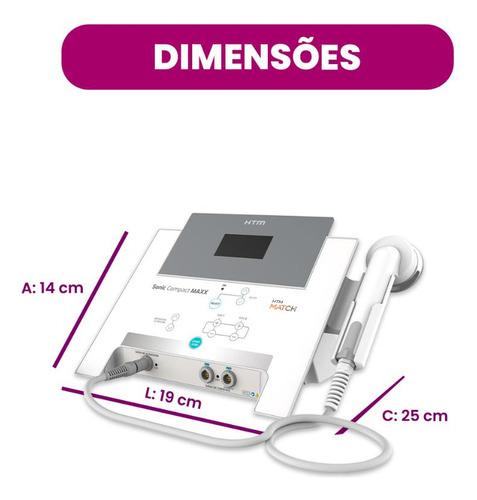Sonic Compact Maxx Com Aplicador Facial De 5mhz Htm Estética