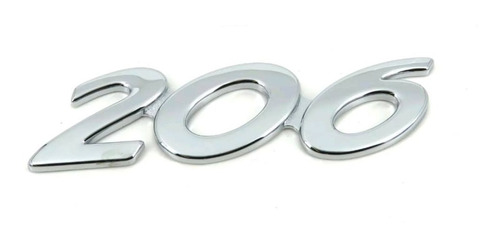 Logo Emblema Para Peugeot 206 9.3x2.6cm Metálico