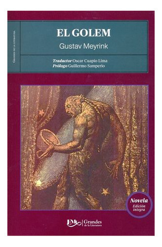 El Golem, De Gustav Meyrink. Editorial Editores Mexicanos Unidos, Tapa Blanda En Español