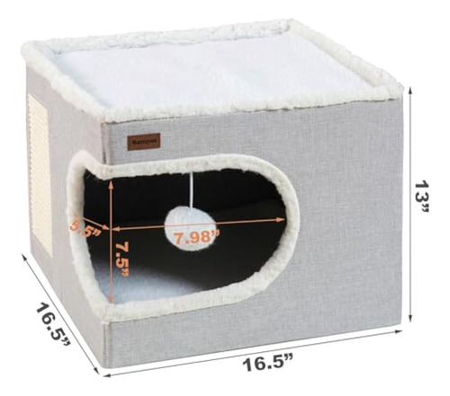 Cama Para Gatos De Interior, Casa Cubo, Camas Y
