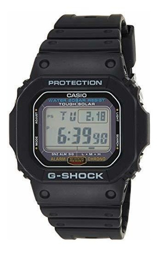 Reloj Casio G5600e1 Gshock Gris Dial Digital Resistente A Lo