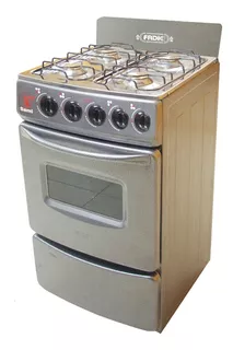 Cocina Fadic Con Respaldar Y Horno 20 Sami 4h Gris