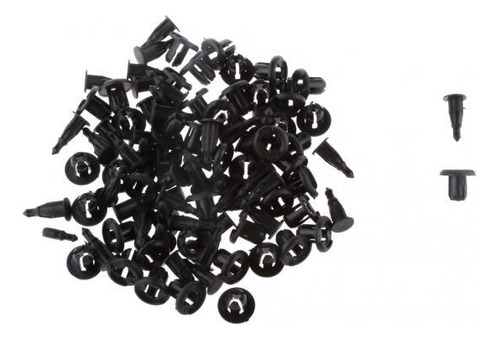 100pcs Nylon 10mm Clips Empuje Tipo Remache Retenedor