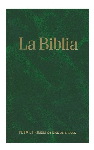 La Biblia Pdt Tapa Blanda Verde