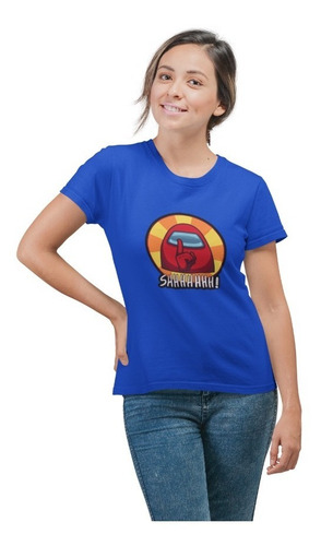 Imagen 3 de 10 de Poleras Amongus Silencio Estampadas Personalizadas Mujer