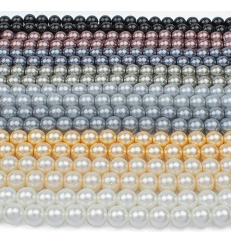 comprar Perla 8mm Variedad Colores 250 Y 300pz En Hilos Pulsera Coll