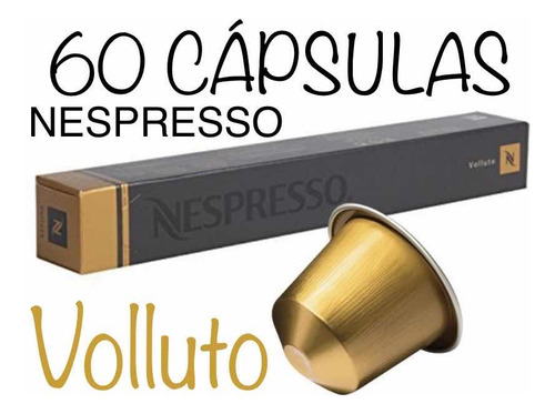 Cápsula Café Nespresso Volluto Original Kit Com 60 Cápsulas.
