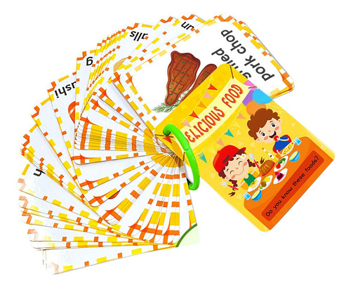 Tarjetas Flash De Alimentos Para Aprendizaje Temprano,