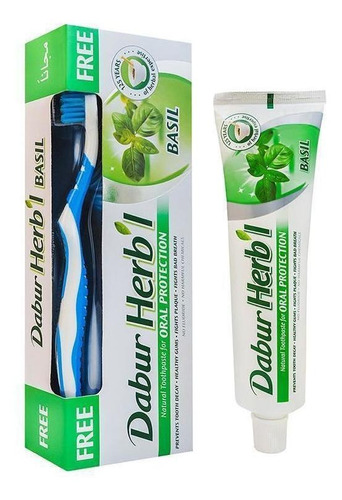 Pasta Dental Herb'l Albahaca + Cepillo De Dientes