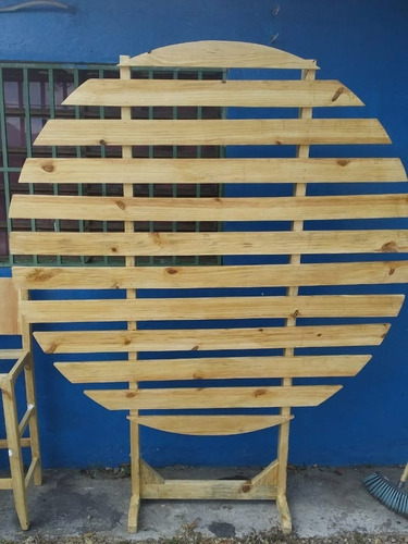 Parabanes Circular Pino Madera Grandes Decoracion Fiestas 