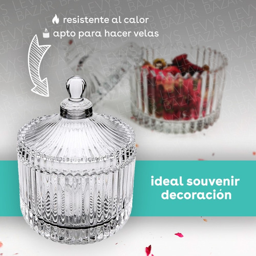 Imagen 2 de 7 de 10 Carameleras Bomboneras Candy Bar De Vidrio Souvenir