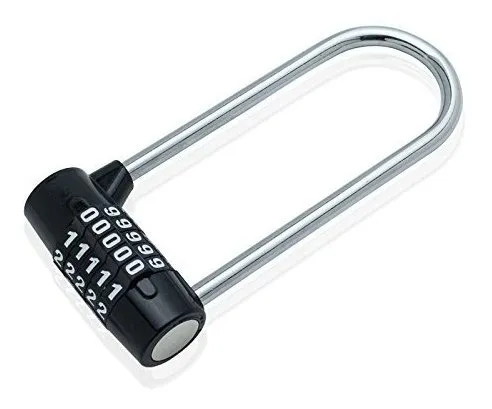 grillete de 4 mm a18032000ux0165 cerradura de aleaci/ón de zinc Candado de combinaci/ón de 4 d/ígitos