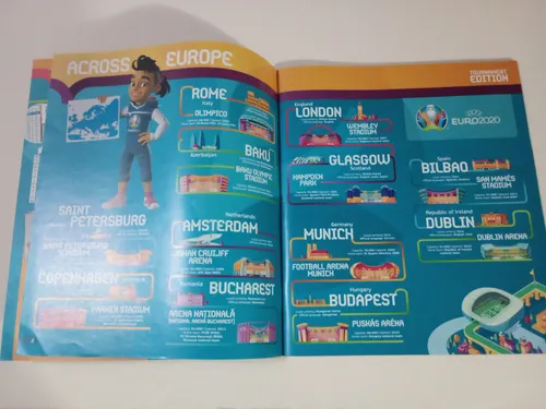 Álbum Euro 2020. Tournament Edition (vacío). Versión Europea