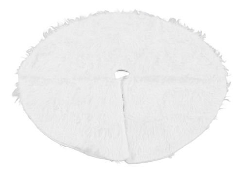 Falda Para Árbol De Navidad De Franela Artificial Blanca De