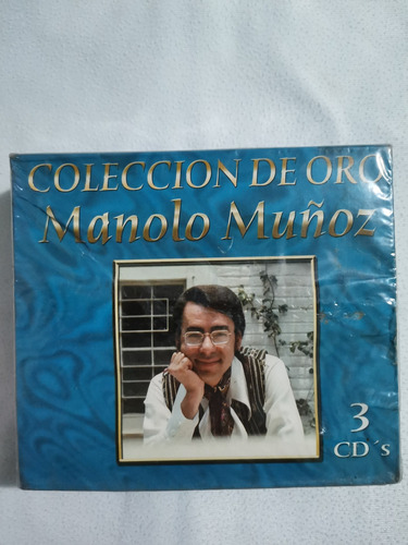Colección De Oro Manolo Muñoz 3 Cd's Pack Original Nuevo 