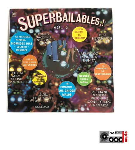 Lp Vinilo Superbailables! Vol.3 - Diomedes Diaz, Miami Sou..