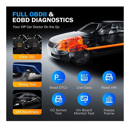 Imagen 5 de 9 de Escaner Launch Creader Cr529 Obd2 Lector Automotriz Scanner