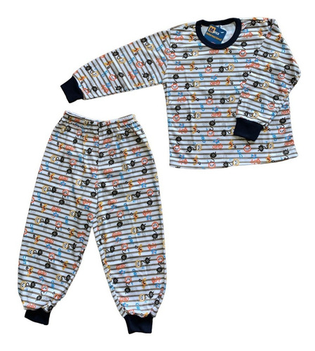 Pijama De 2 Piezas Para Niños Tallas 1t A 6t