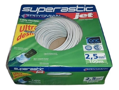 Cable Unipolar 2,5 Prysmian Pirelli Normalizado Rollo Colors