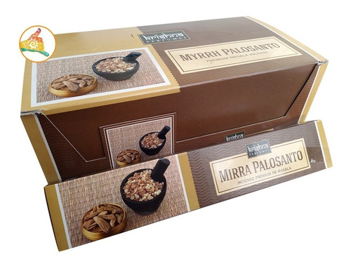 Incienso Aroma Mirra Palosanto Caja X12 Marca Krishna