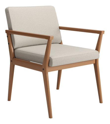 Poltrona Decorativa Para Sala De Estar Em Linho 226 Tip Wt