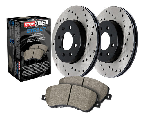 Stoptech Street Axle Pack Kit Freno Delantero Perforado