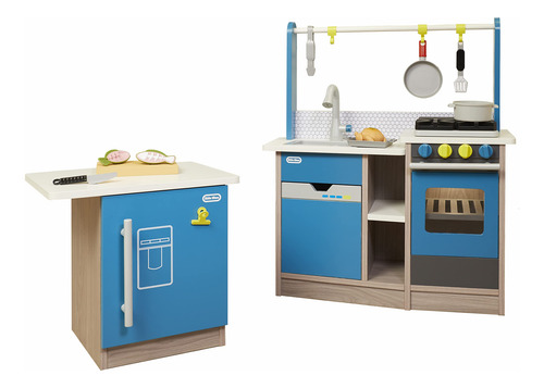 Little Tikes Real Wood Cocina Con Isla 2-1 Gourmet