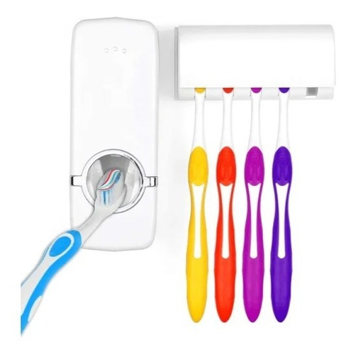 Dispensador Automático Pasta Dental Y Porta Cepillo