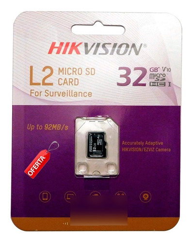 Memoria Microsd De 32gb Hikvision Hs-tf-l2
