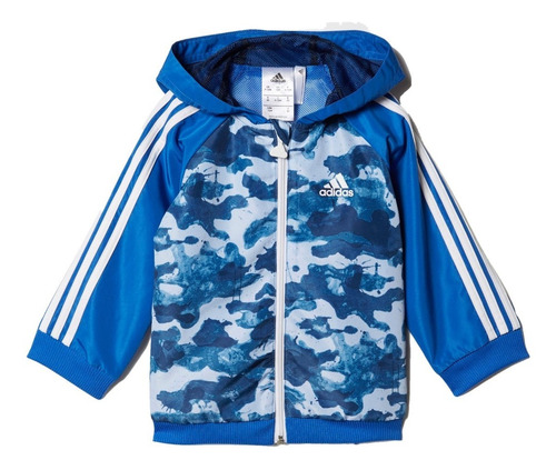Pants Completo adidas Niños Azul L Sp Wv Fz Hd Bk2995