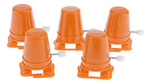 Paquete De 5 Robots Mecánicos Con Juguetes Naranja