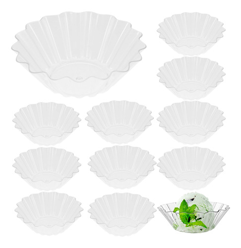 Tazas De Postre Transparentes Con Forma De Flor Y Cristal, 5