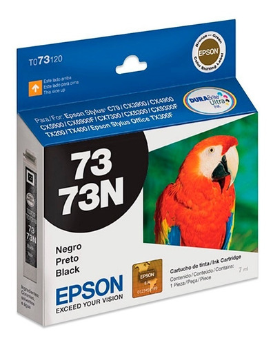 Cartucho De Tinta Epson 73n Negro Original