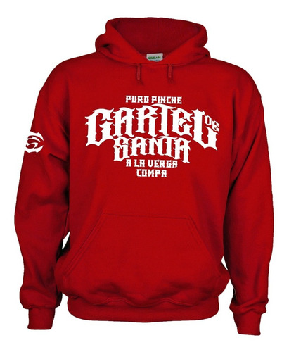 Sudadera Capucha Banda Cártel De Santa #ppcdsalvc Rap Mod 04