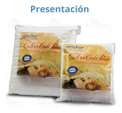 Protector Cubrecolchon Matelaseado Ajustable 2 Plaza 190x140