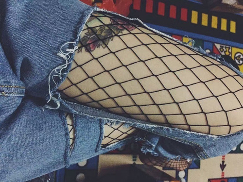 Imagen 7 de 7 de Pantimedias Sexy, Medias Sexy De Malla---g