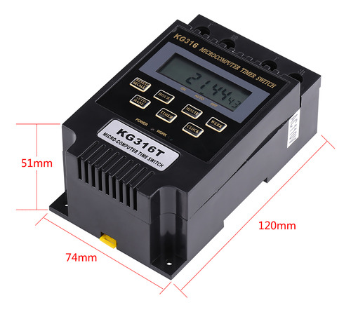Control De Microordenador Digital Lcd Con Temporizador Progr