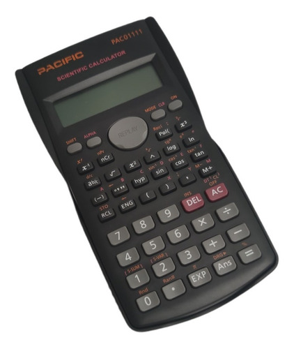 Calculadora Cientifica Pacific 240 Funciones Modelo Pac01111 Color Negro