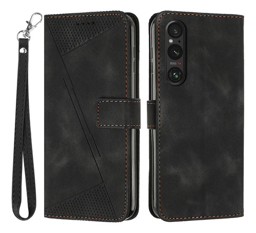 Funda De Piel Sintética Tipo Cartera Para Sony Xperia 1 V