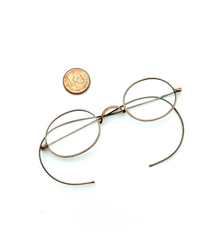 Anteojos Lentes Impertinentes Enchapados Oro (m1) - Moda (Usado)