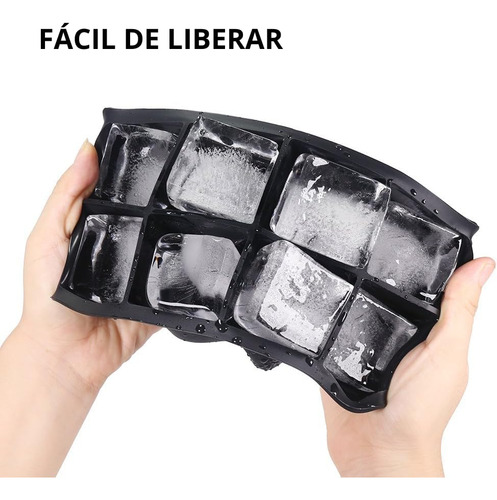 Moldes De Silicona Para Cubitos De Hielo Grandes 3 Pzas