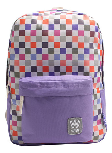 Wbr mochila 16 espalda -cuadros- multicolor Wabro