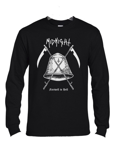 Polera Ml Midnight Farewell To Hell Metal Abominatron