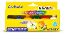 Comprar Tinta Guache 6 Cores Acrilex 18ml Acrilex