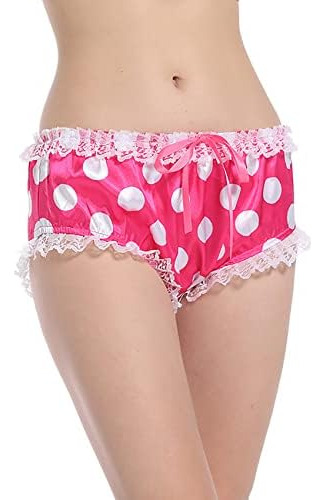 Berzial Bragas De Ropa Interior De Encaje Con Lazo Rosa Siss