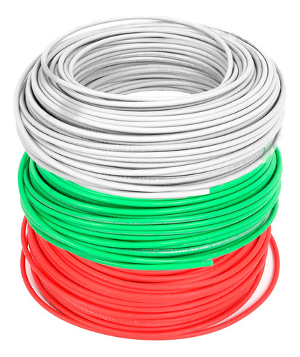 Cable Eva Libre De Halógenos 6mm Rollo 10mts Pack 3 Colores